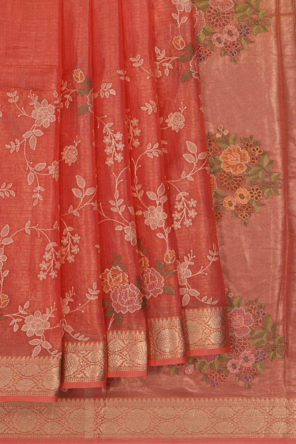Image of Kota Orange Saree